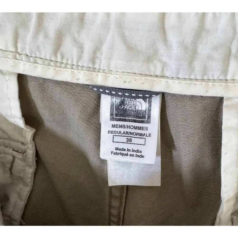 The North Face Khaki Chino Cotton Shorts Tan Size 36